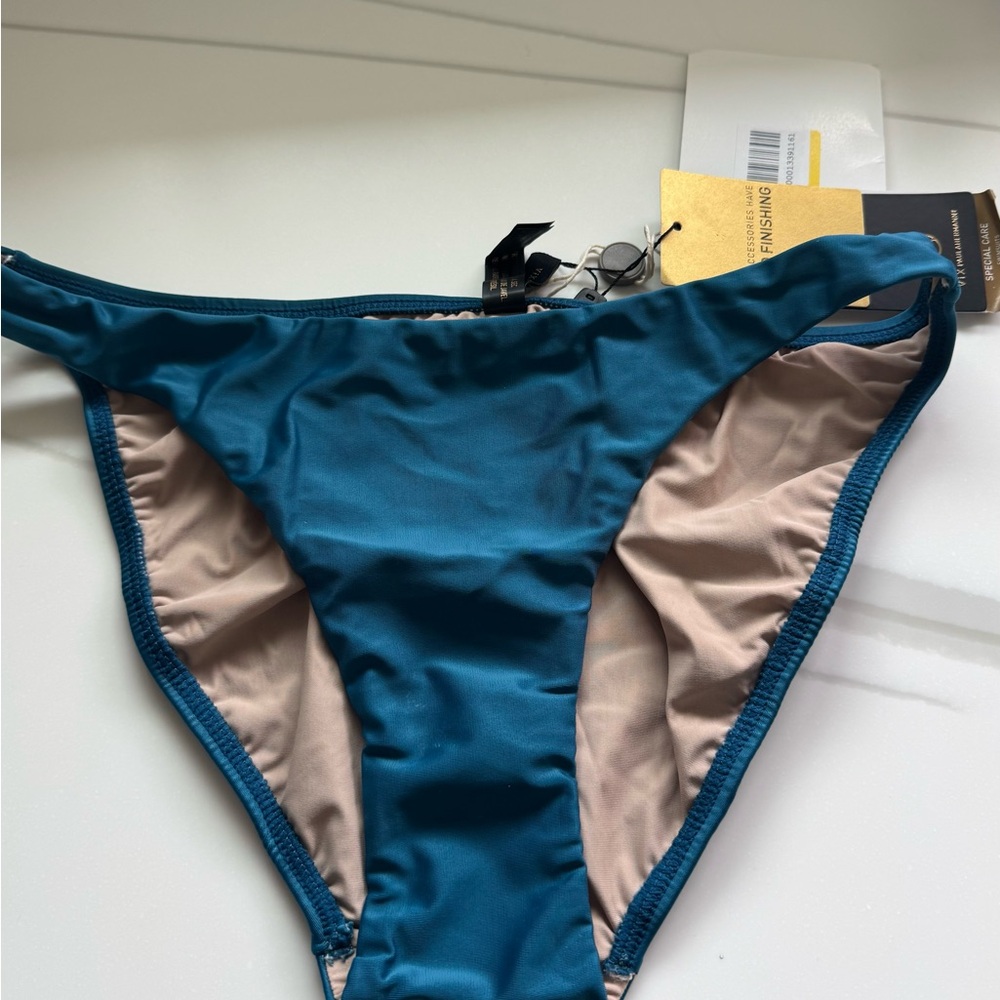 Vix Blue  Bikini Bottom Classic Swimwear